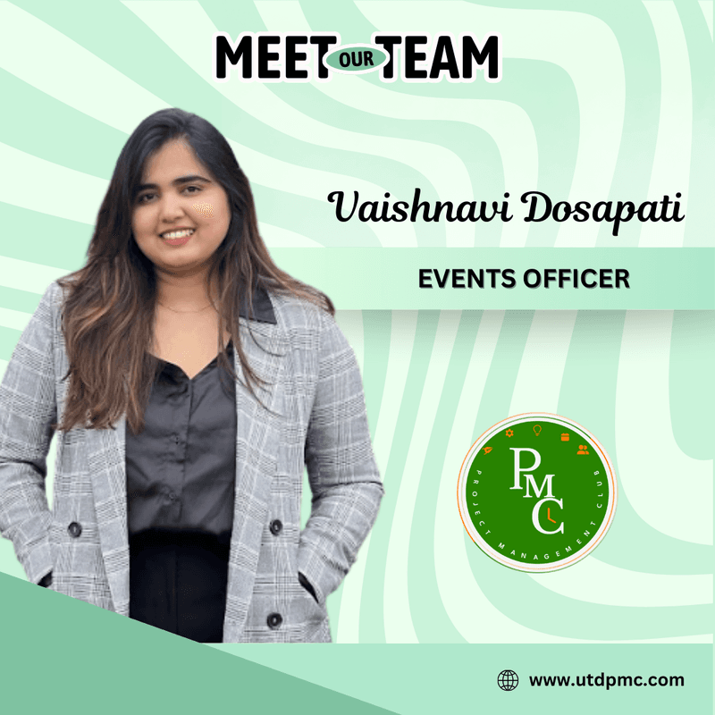 Vaishnavi Dosapati, Events Officer