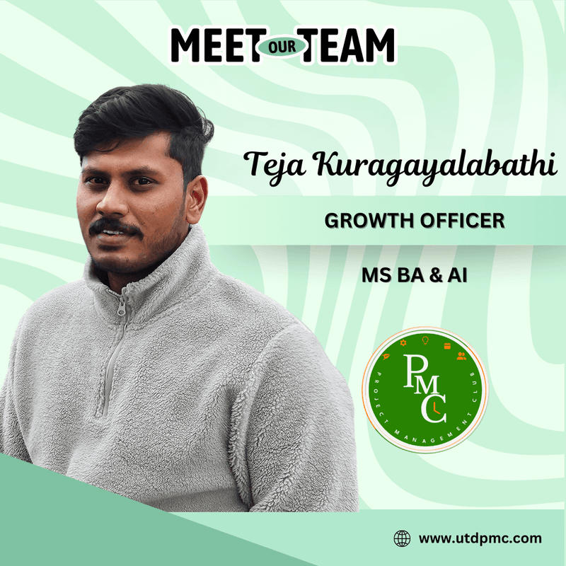 Teja Kuragayalabathi, Growth Officer