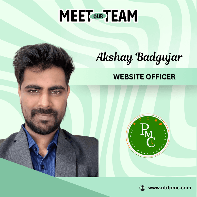 Akshay Badgujar, Website Officer