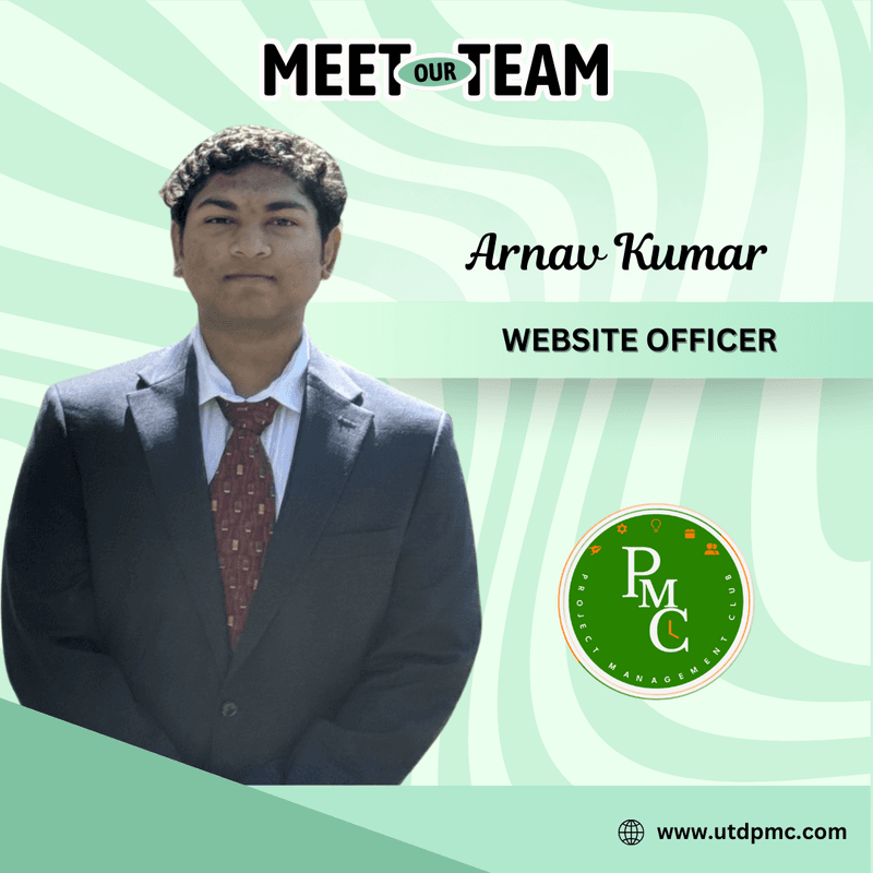 Arnav Kumar, Website Officer